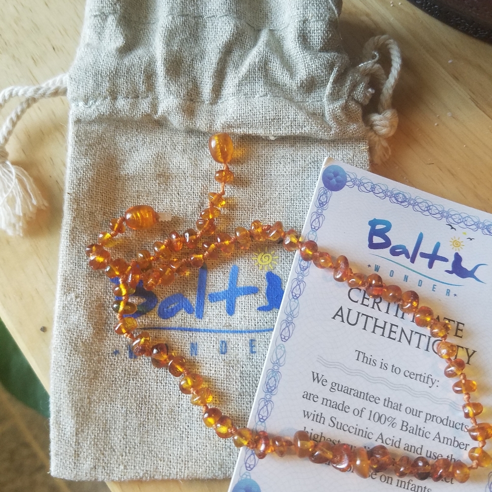 Infant Baltic Amber Necklace Teething
